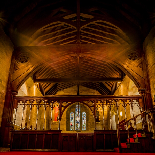 The Chancel-arch and Quire-screen.