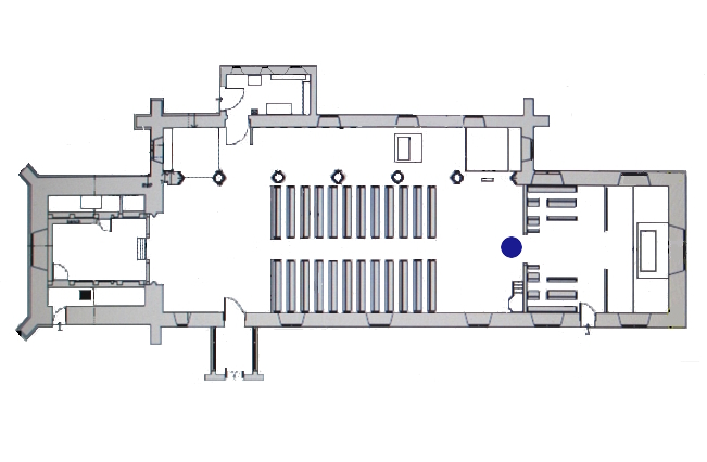 The Chancel-arch and Quire-screen. map