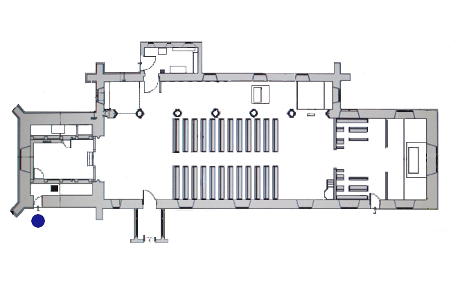 The South Tower Doorway map